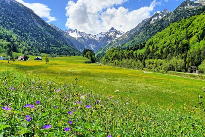 German alps near Oberstdorf