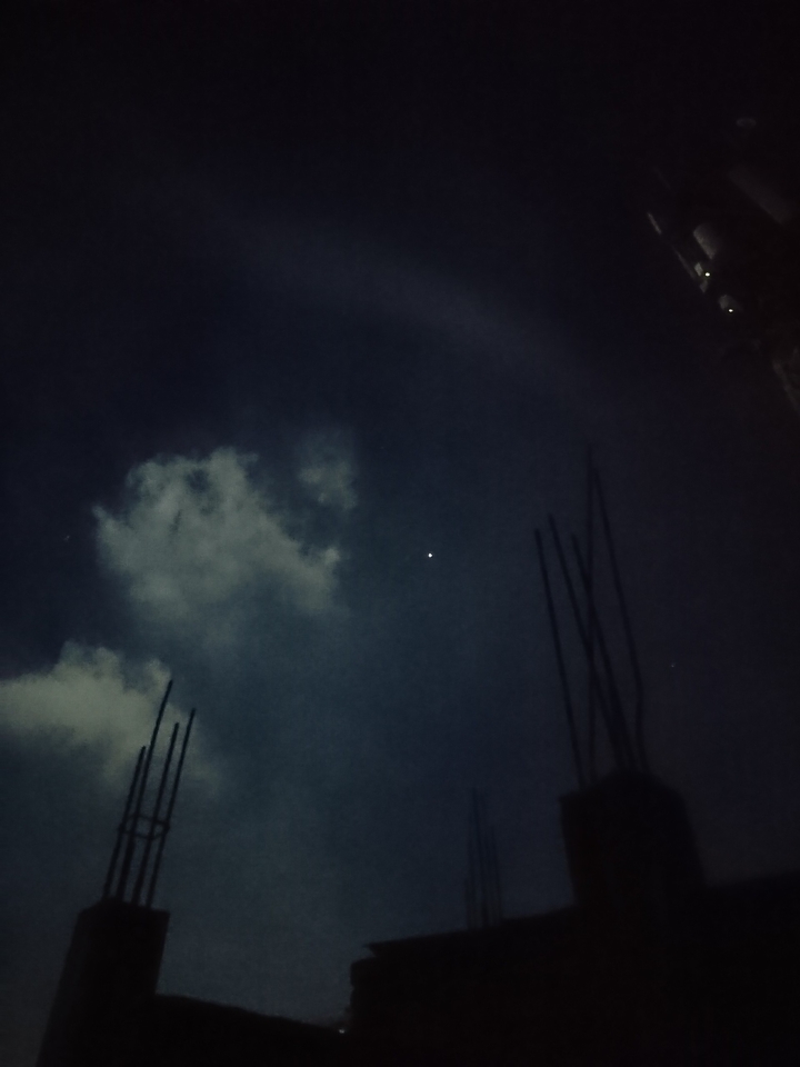 Jupiter from a broken roof top.