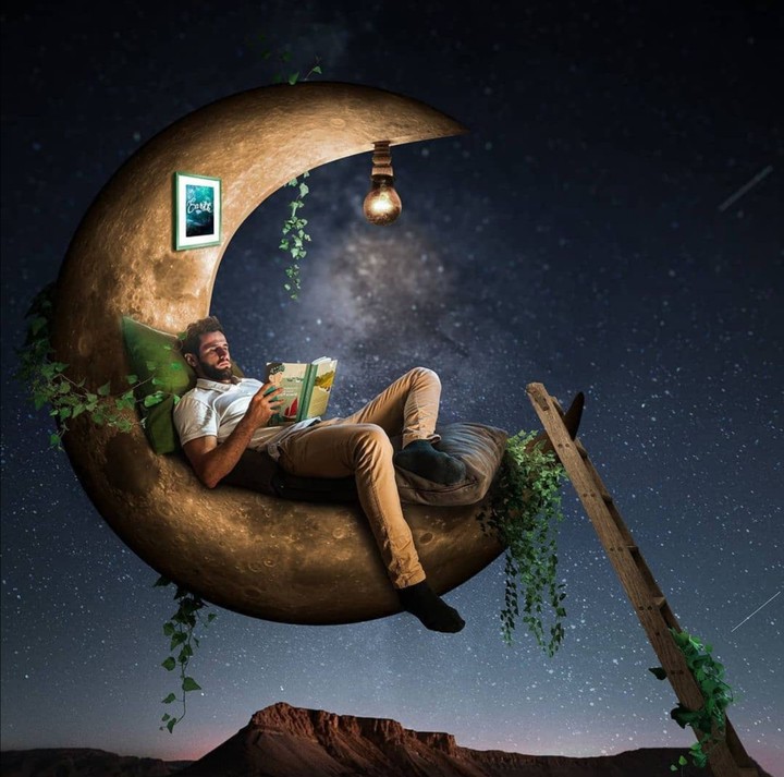 Sit on the moon