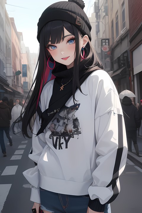 WHITE SWEATSHIRT
