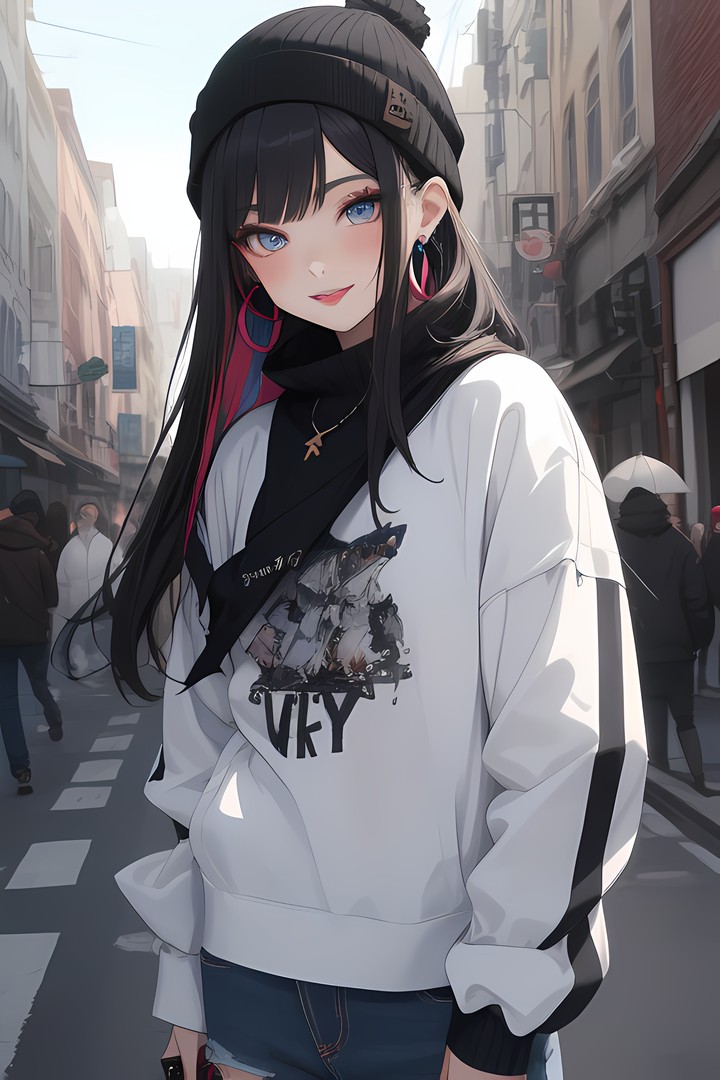WHITE SWEATSHIRT