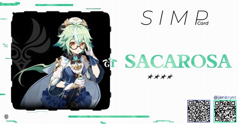 Genshin Impact / Sacarosa simp card