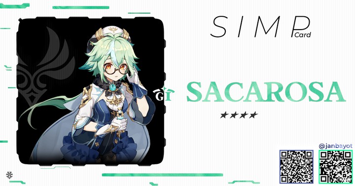 Genshin Impact / Sacarosa simp card