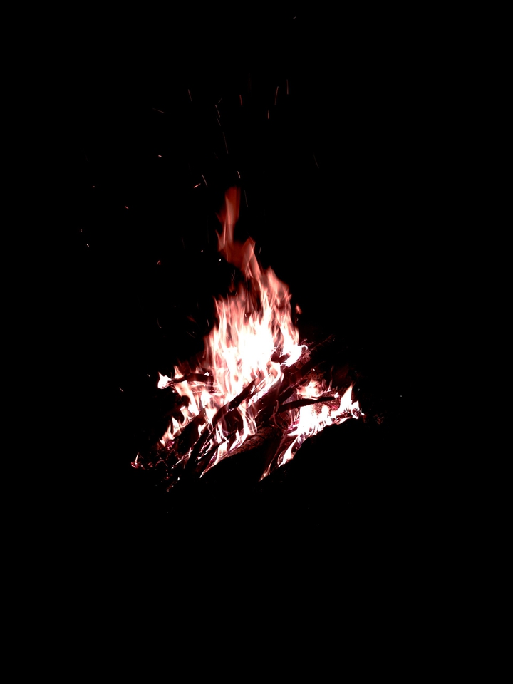 fire in the dark