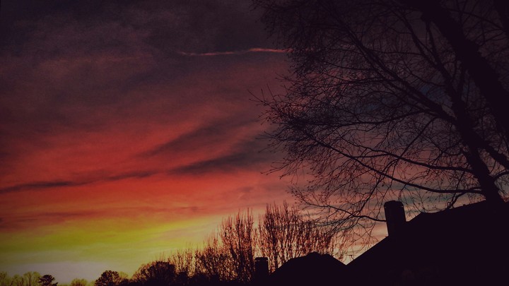 Glorious Sky-streaked Sunset
