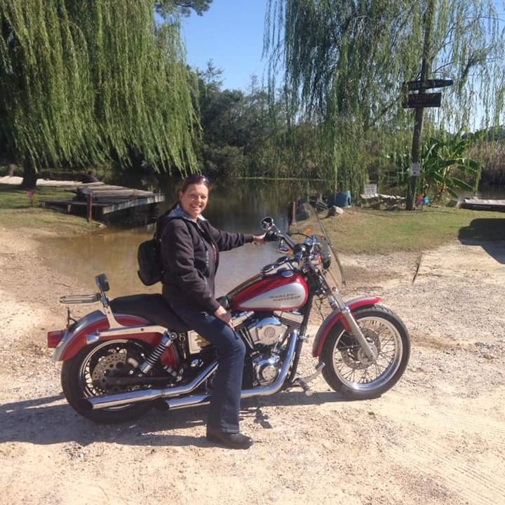 tina on her bike