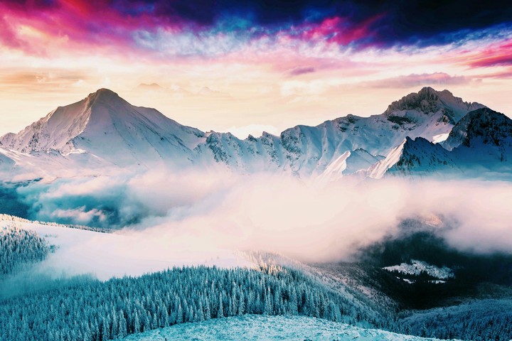 Cloudy Mountainside