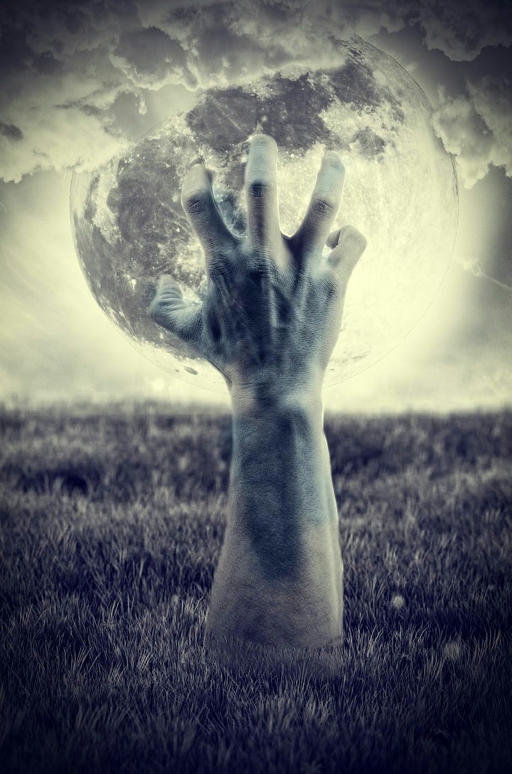 hand moon