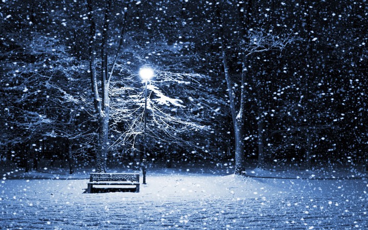 snow falling winter wallpaper