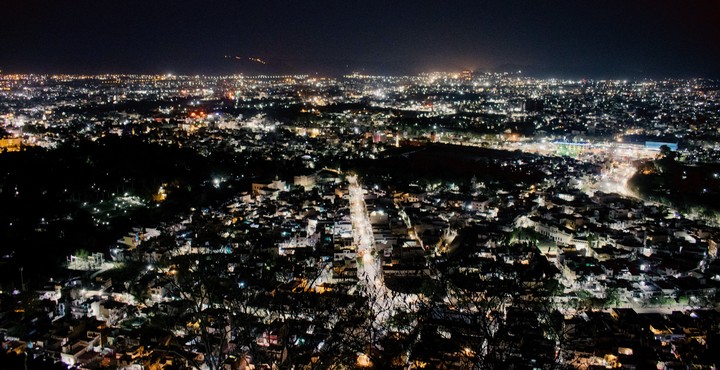 City top night view, Udaipur, India