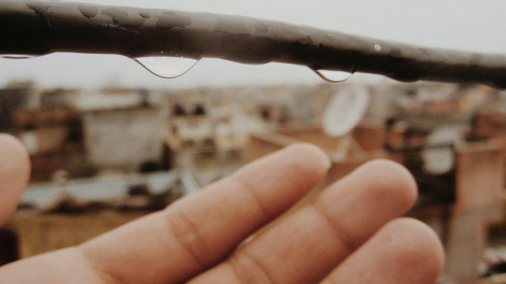 catching the dripping sky