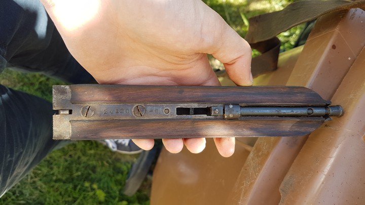 Old double barrel shotgun