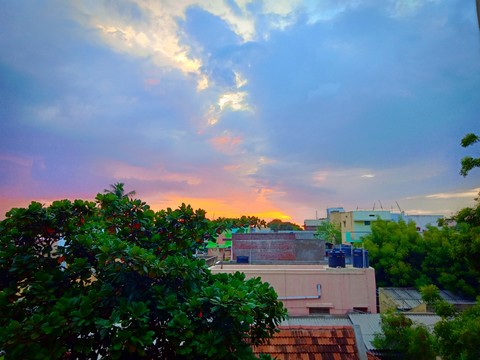 Sun set with dissolving Radiance