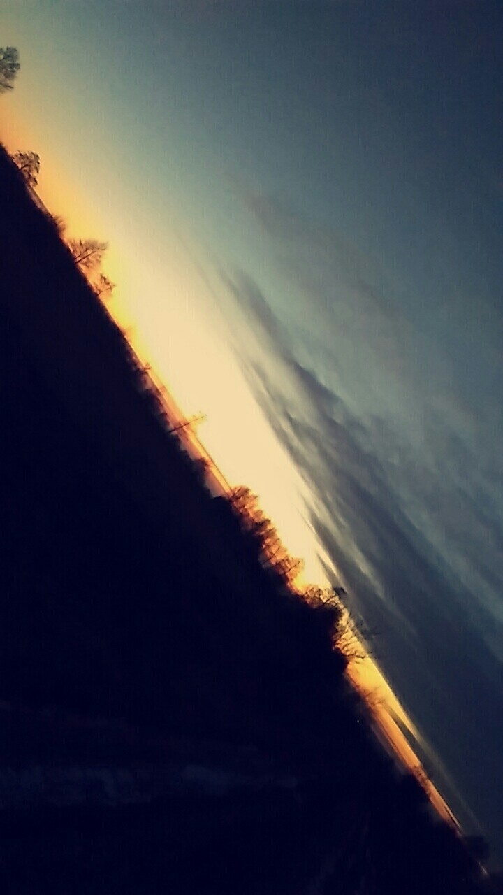 winter sunset