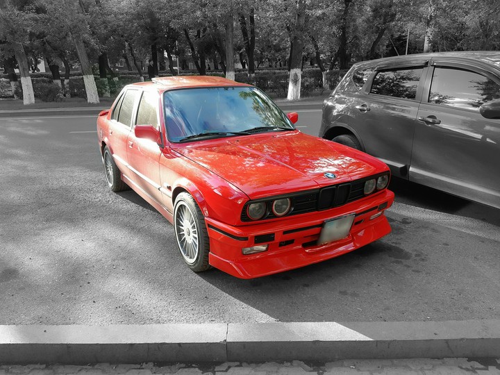 Red BMW