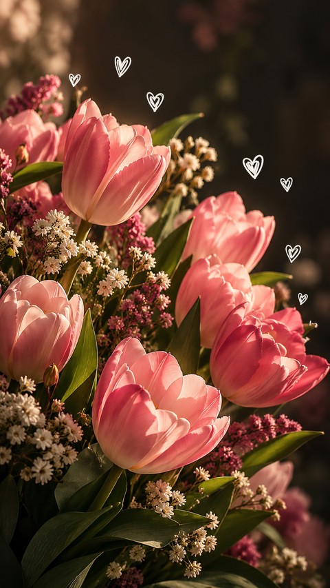 petal, tulip achtergronden
