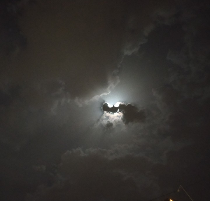 moon and cloud