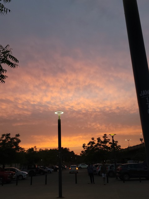 riverfront, sunset桌布