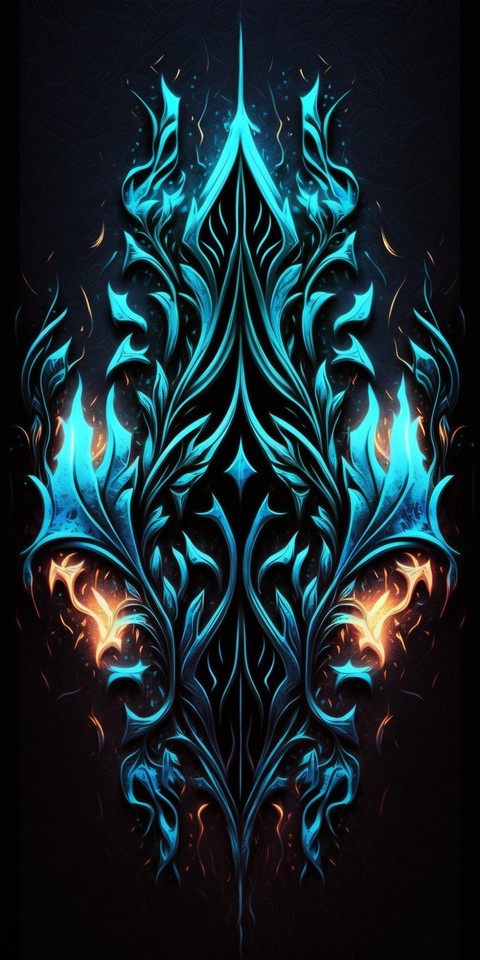 blue, neon wallpapers