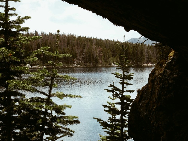view from a cave