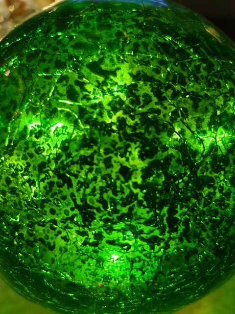 grüne Eruption.