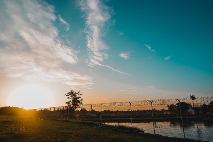 a beatiful sunset