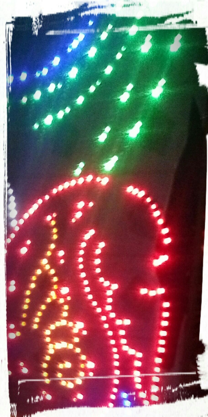 lights of village.