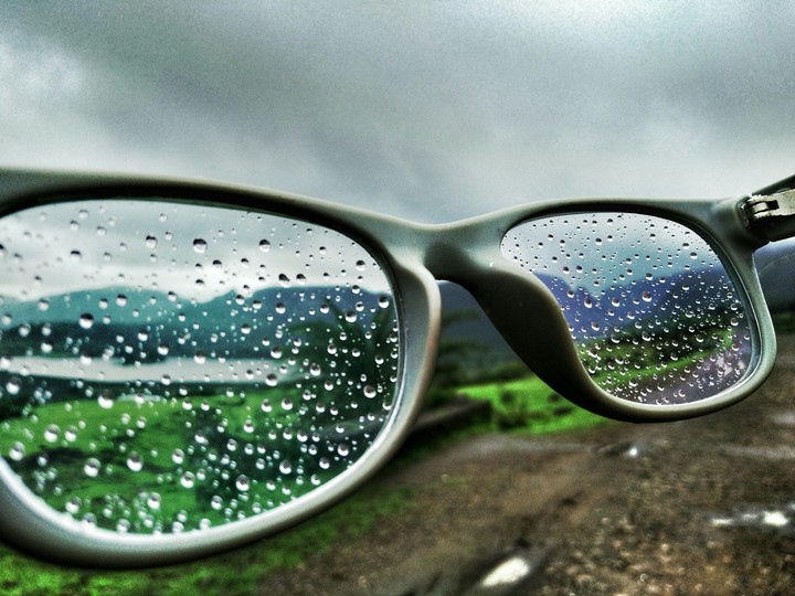 through the glass