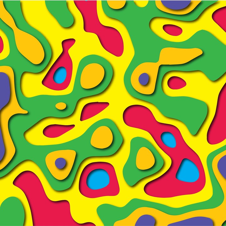 colorful papercut