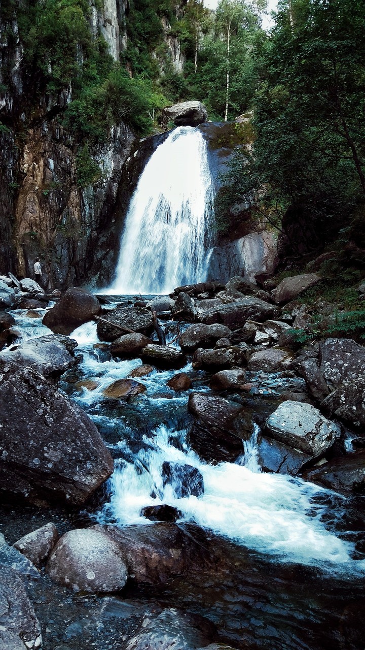 Waterfall in Altai