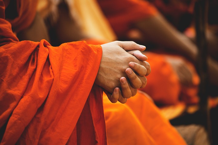 Hands Monk Buddhist
