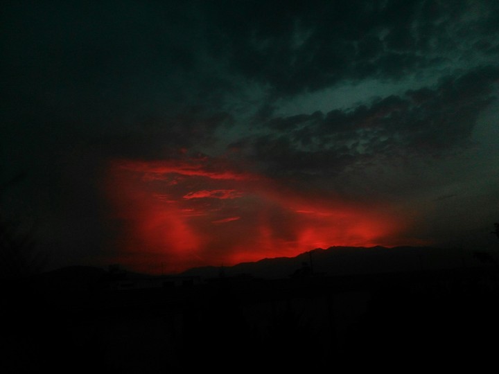 adorable sun goes down