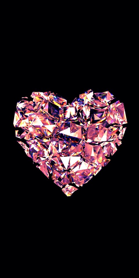 Gorgeous Mystic Fire Heart Dimond