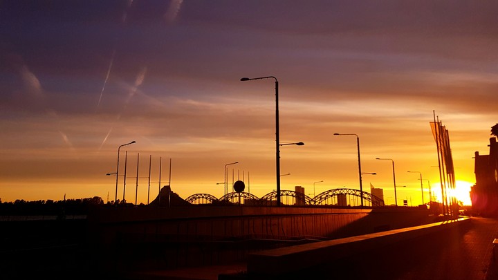 sunset Riga
