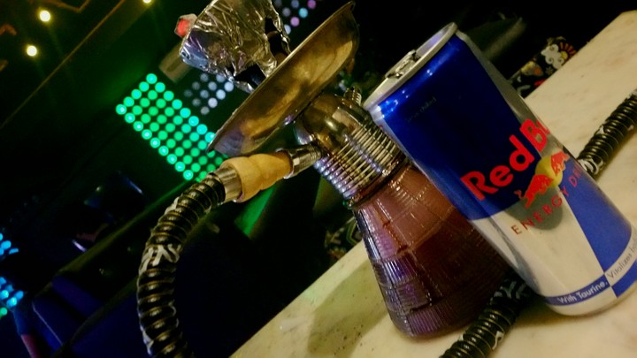 hookah love with redbull.