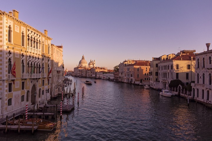 Sunset On The Grand Canal - Venice