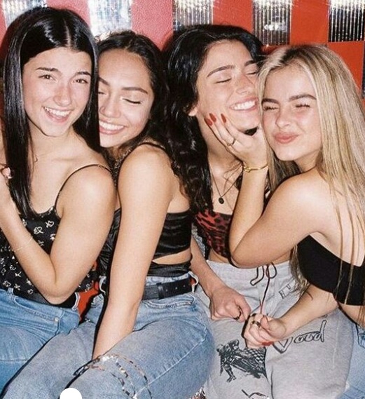 charli damelio,avani gregg,dixie damelio and addison rae