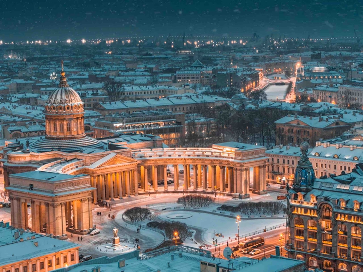 winter in Saint Petersburg