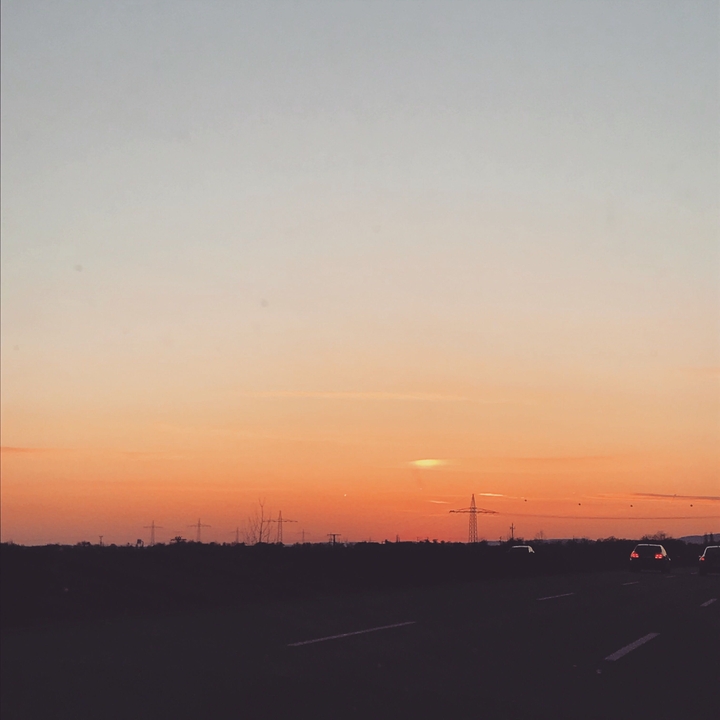 Freeway sunset