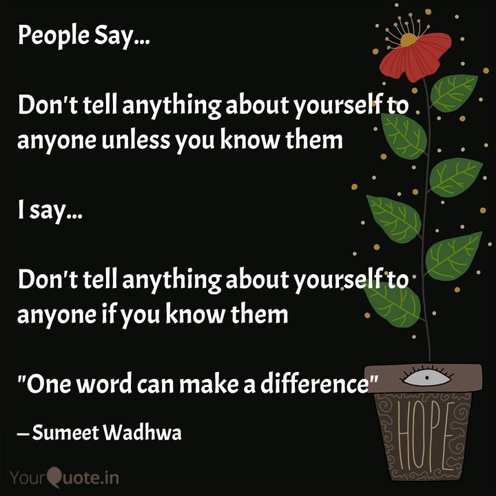 One word can make a difference