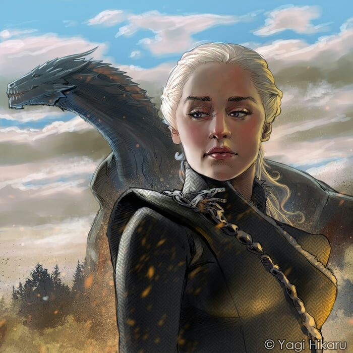Daenerys and Drogon