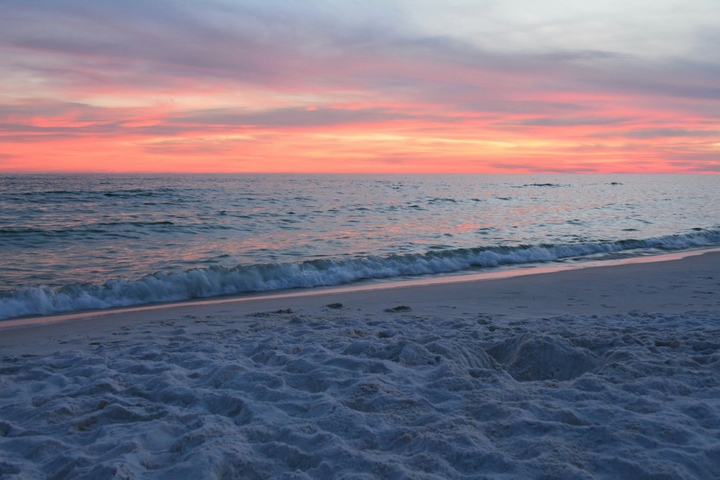 Sunset on the Beach.