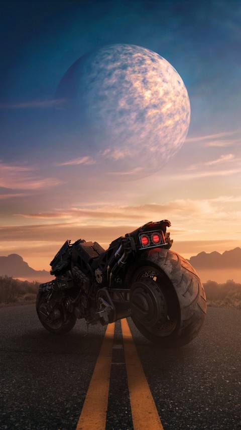 motorcycle, sunrise háttérképek