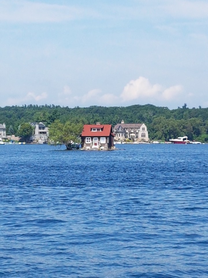 A Lonely house in 1000 Island, Canada