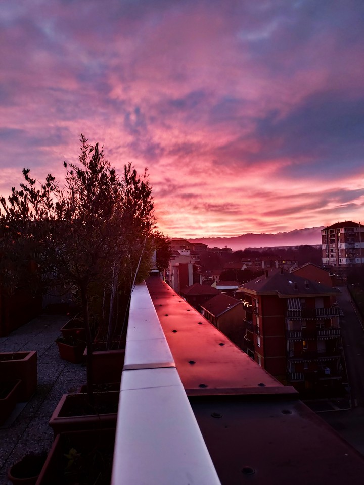 tramonto su Torino