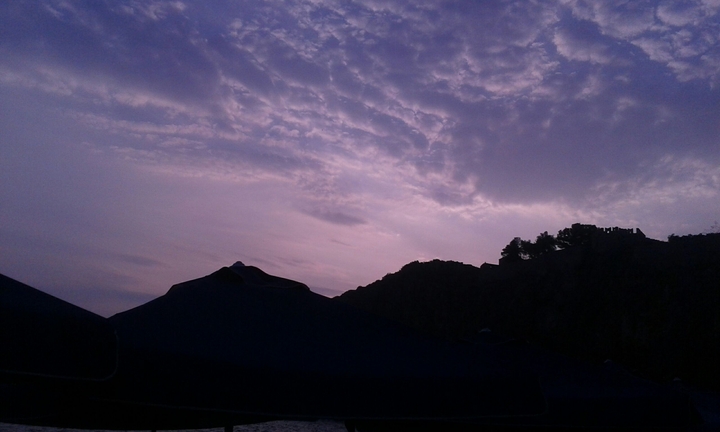 Purple sky