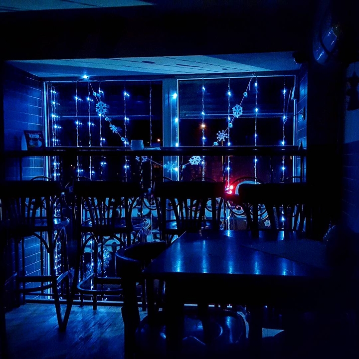 Evening cafe silent