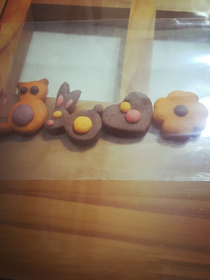 내가 손으로 만든 쿠키 (고양이,토끼,하트,꽃)귀엽죠?
