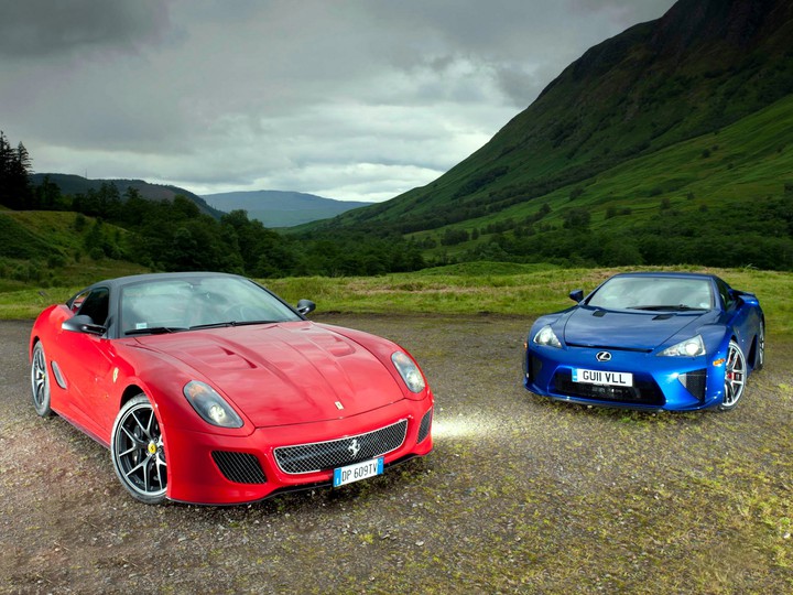ferrari and lexus
