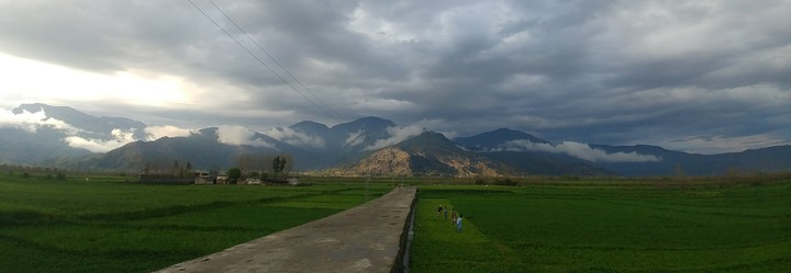 clouds Mountains Landscape